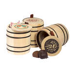 Wooden Barrel with Sea Salt Caramels
