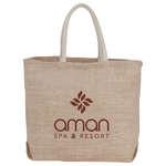 Herringbone Jute Tote