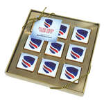9-Piece Chocolate Foiled Square Gift Box