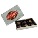 Recatangle Custom Candy Box with Peanut Butter Cups and Sea Salt Caramels