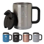 Manna 14 oz. Boulder Stainless Steel Camping Mug w/ Handle