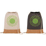 Cotton and Cork Drawstring Bag