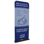 3' EuroFit Banner Display Kit - Wash Hands Stock Art