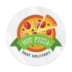 Full Color Digital Clear Static Cling Vinyl (Static on Face) - 4" Diameter