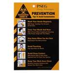 COVID-19 Coronavirus Prevention Custom Utility Sign 4x 6 60 Hard 60 Mil Styrene Card