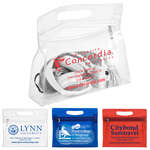 Bermuda Vinyl Travel Pouch with Zipper