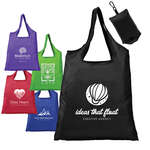 Santorini Foldaway Shopping Tote Bag 210D Polyester