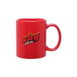11 oz. C-Handle Mug - Red and Orange Glossy Colors