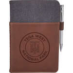 Alternative Canvas Leather Wrap Bound Notebook