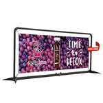 7' FrameWorx Barrier Kit Double-Sided 13 oz. Smooth Scrim Vinyl