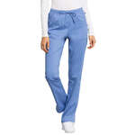 Cherokee Workwear Revolution Tech Women's Mid-Rise Straight Leg Drawstring Pant