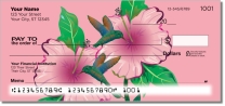 Click to see colorful illustrations of hummingbirds on unique checks from CheckAdvantage!