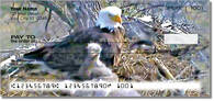 Click to see artistic images of a bald eagle family in their treetop home!