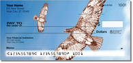 See illustrations of the regal red-tailed hawk on these checks featuring  birds of prey! Order now!